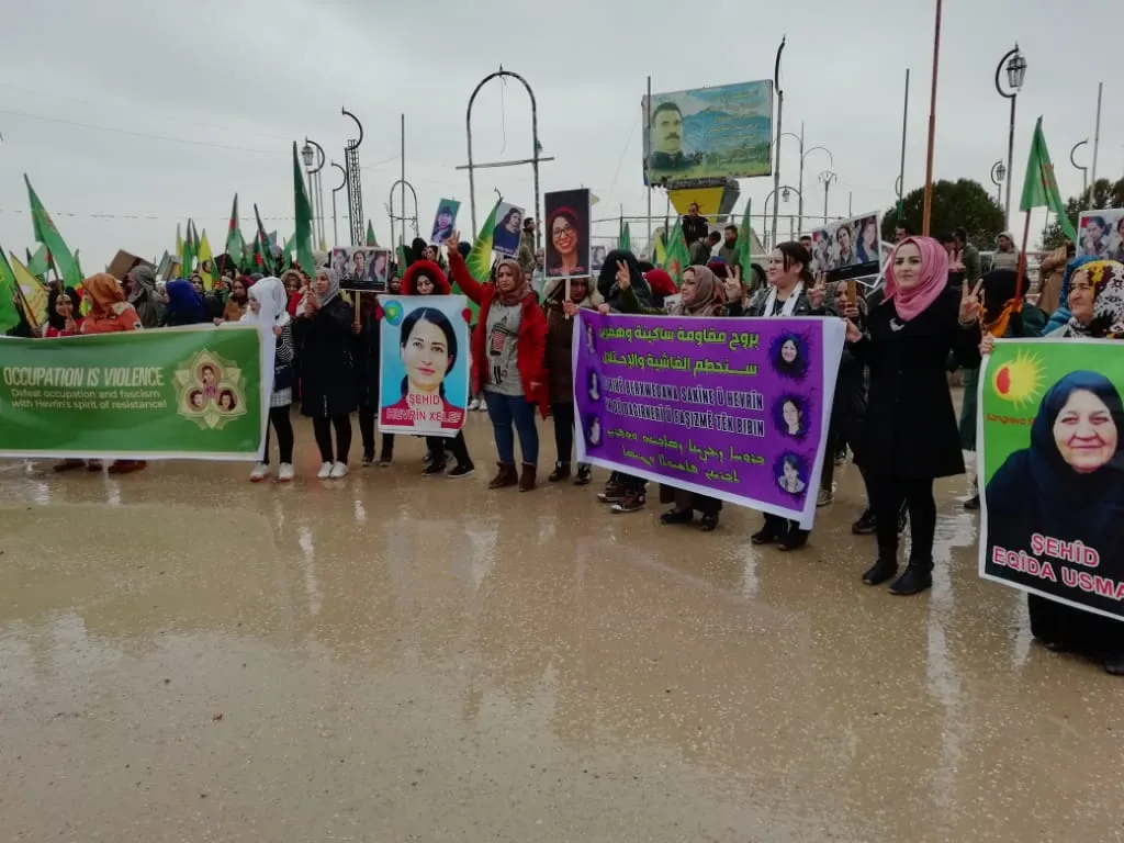 Li Bakur û Rojhilatê Sûriyê her sê jinên têkoşer hatin bibîranîn