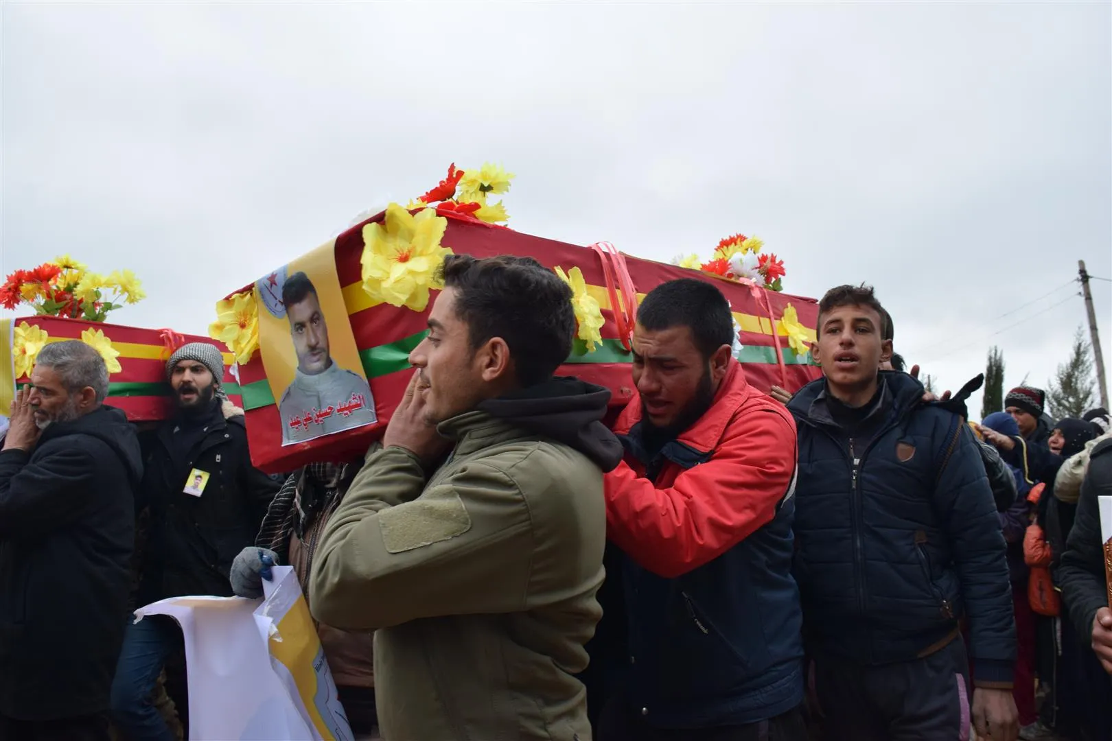 Cenazeyê şehîd Hisên û Ehmed li Hesekê hatin veşartin