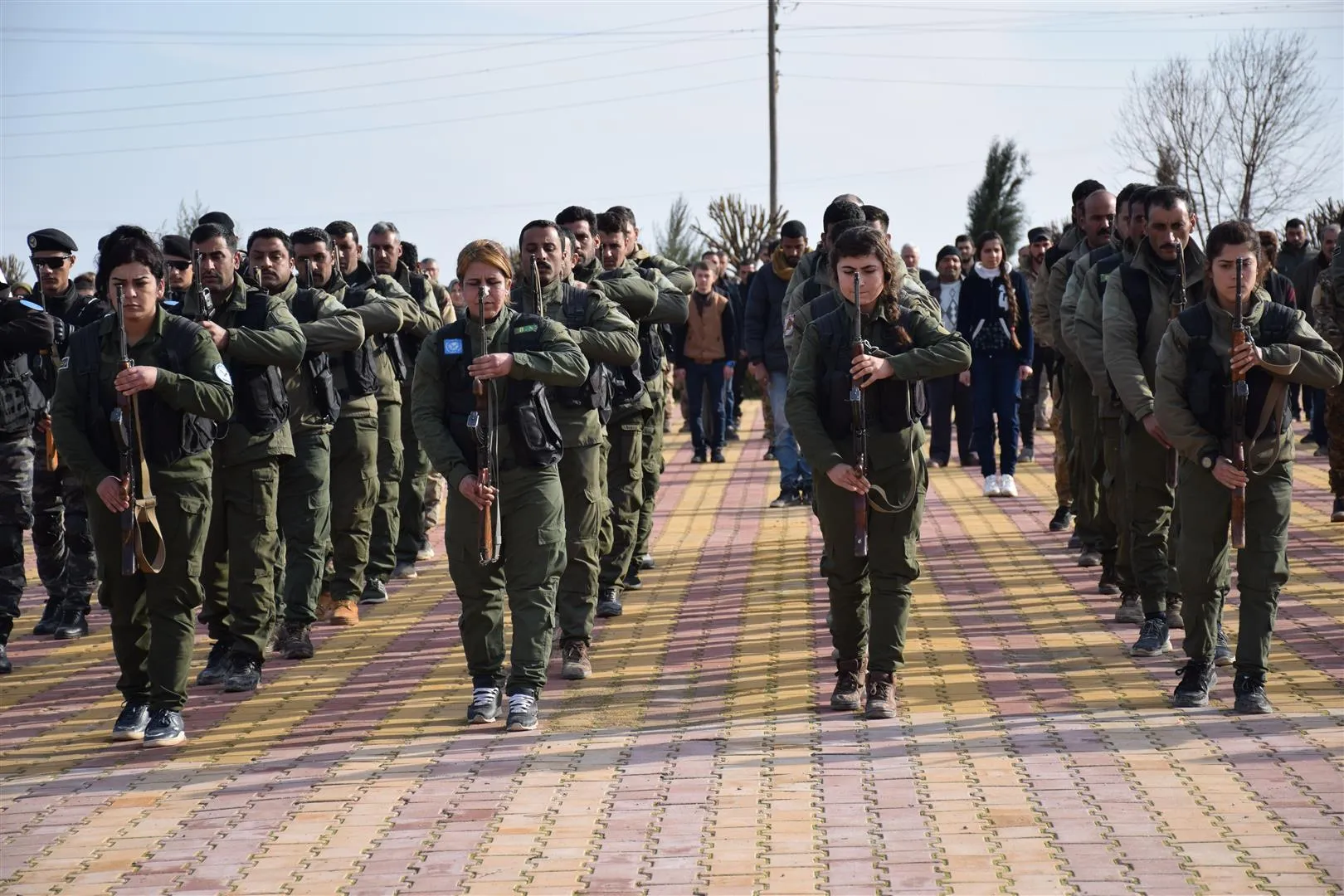 Li Hesekê ji bo 5 cangoriyên azadiyê merasîmek hate lidarxistin