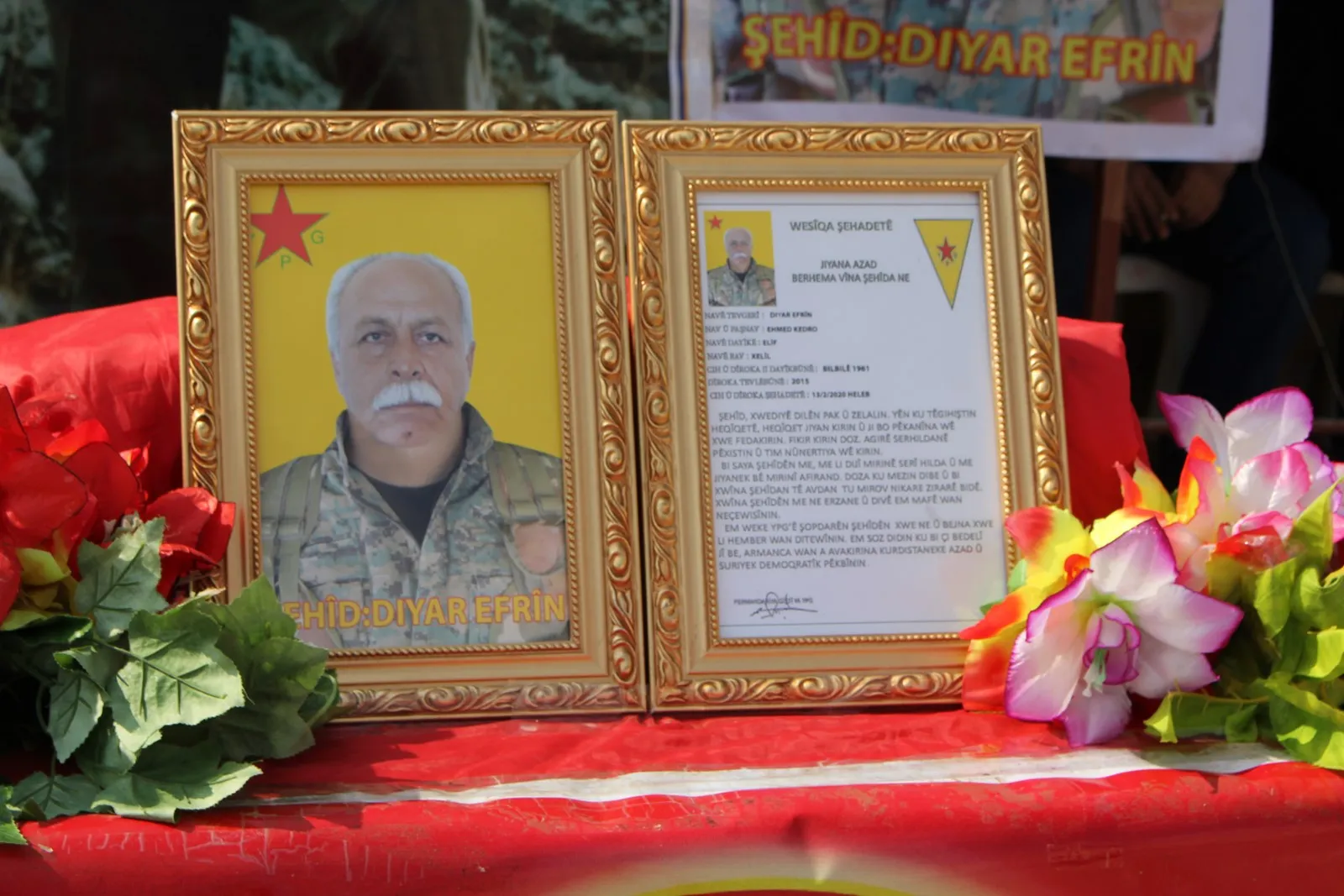 Sersaxî ji malbata şehîd Diyar Efrîn re hate xwestin