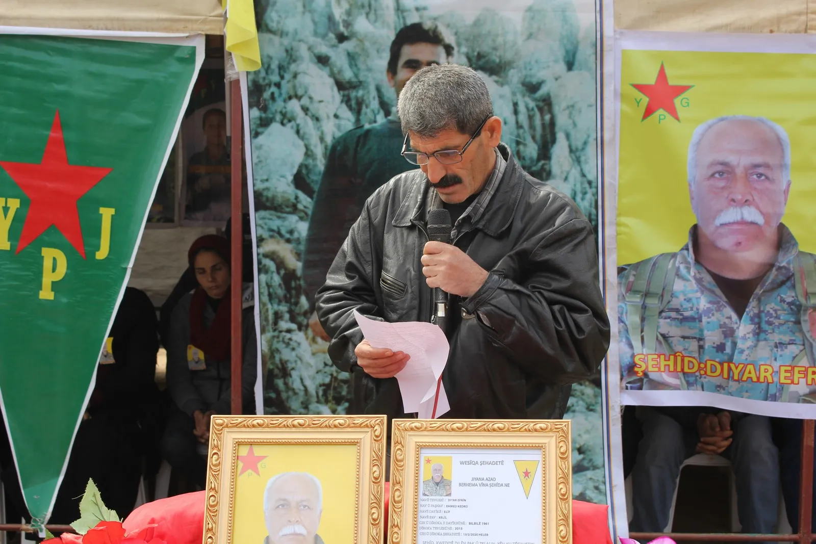 Sersaxî ji malbata şehîd Diyar Efrîn re hate xwestin
