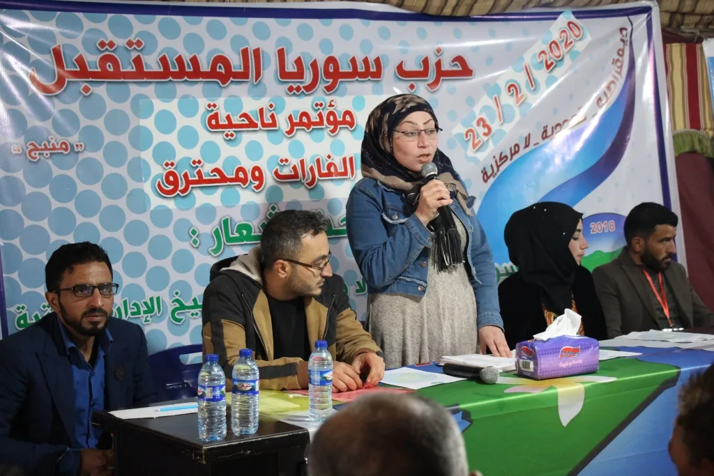 Endamên Partiya Pêşerojê ya Sûriyê yên navçeyên Minbicê hatin hilbijratin