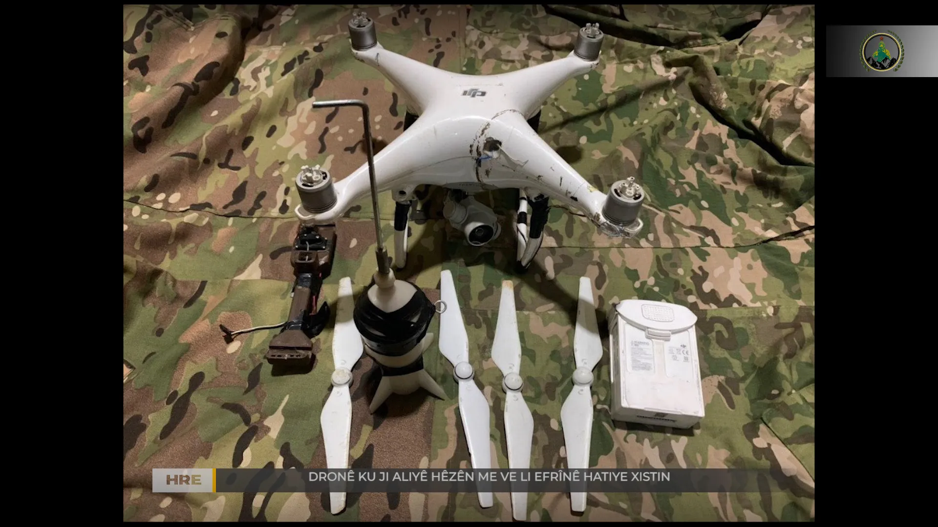 HRE`yê li Efrînê droneke bi bombe ya çeteyan xist xwarê