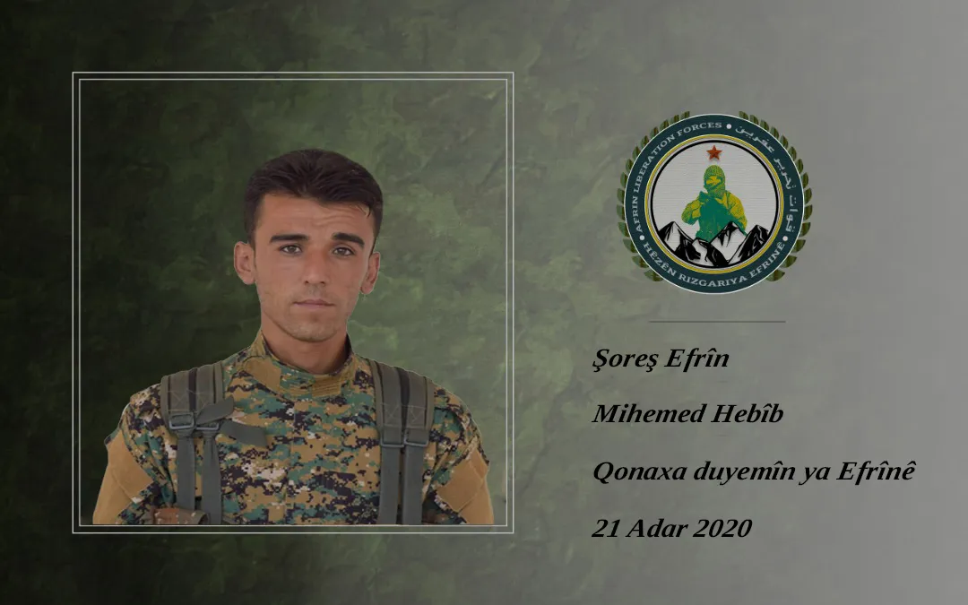 HRE’yê nasnameya şehîdekî xwe ragihand