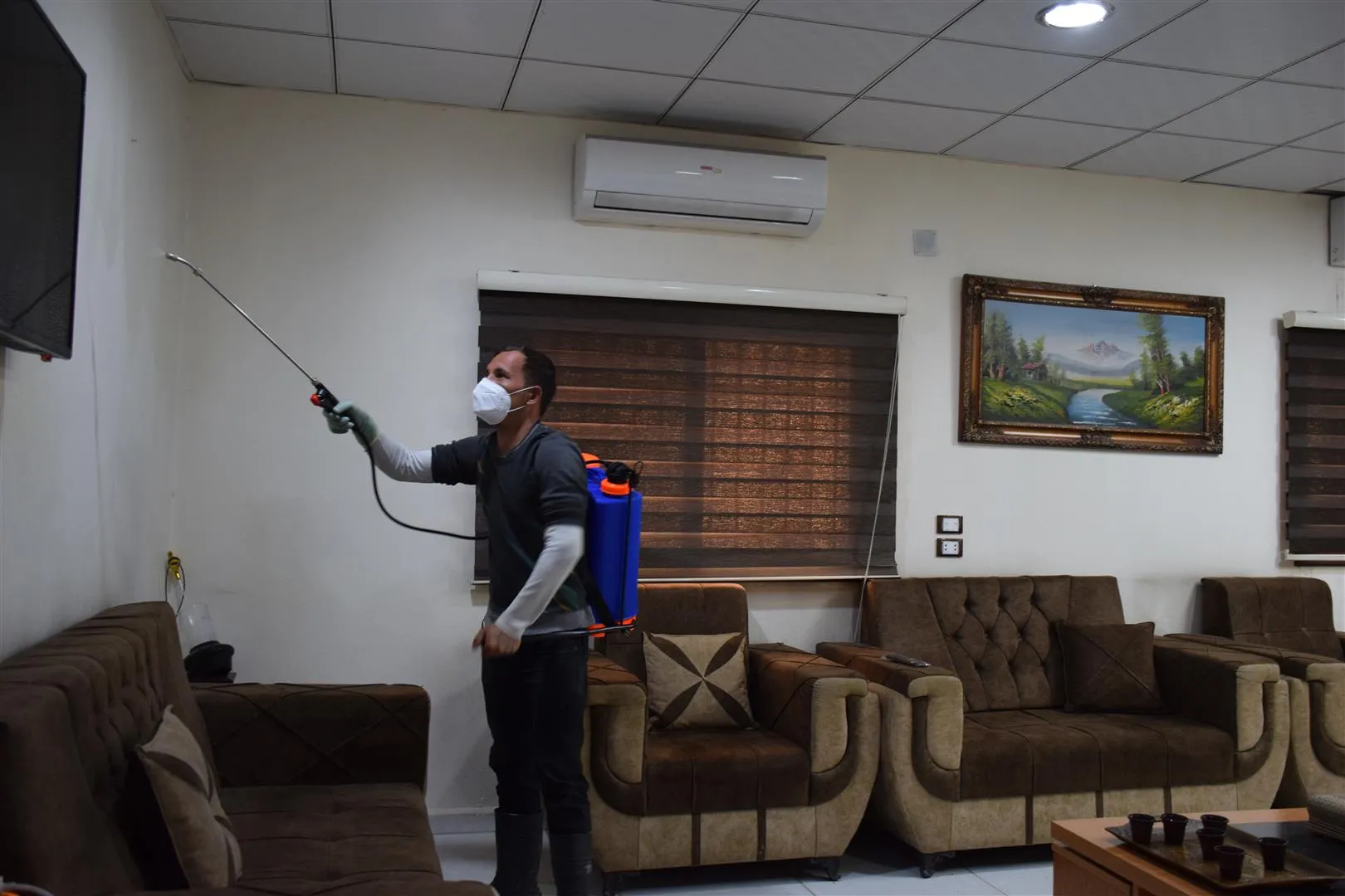 Li Hesekê û Kobanê hemleya dezenfektekirinê