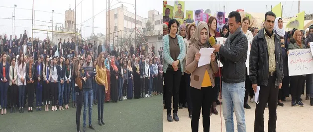 Rêveberiyên xweser ên Efrîn û Firatê şehîdên Serhildana 12`ê Adarê bi bîr anîn