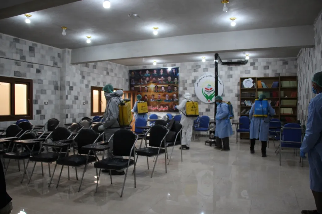 Li Minbicê jî hemleya dezenfektekirinê dest pê kir