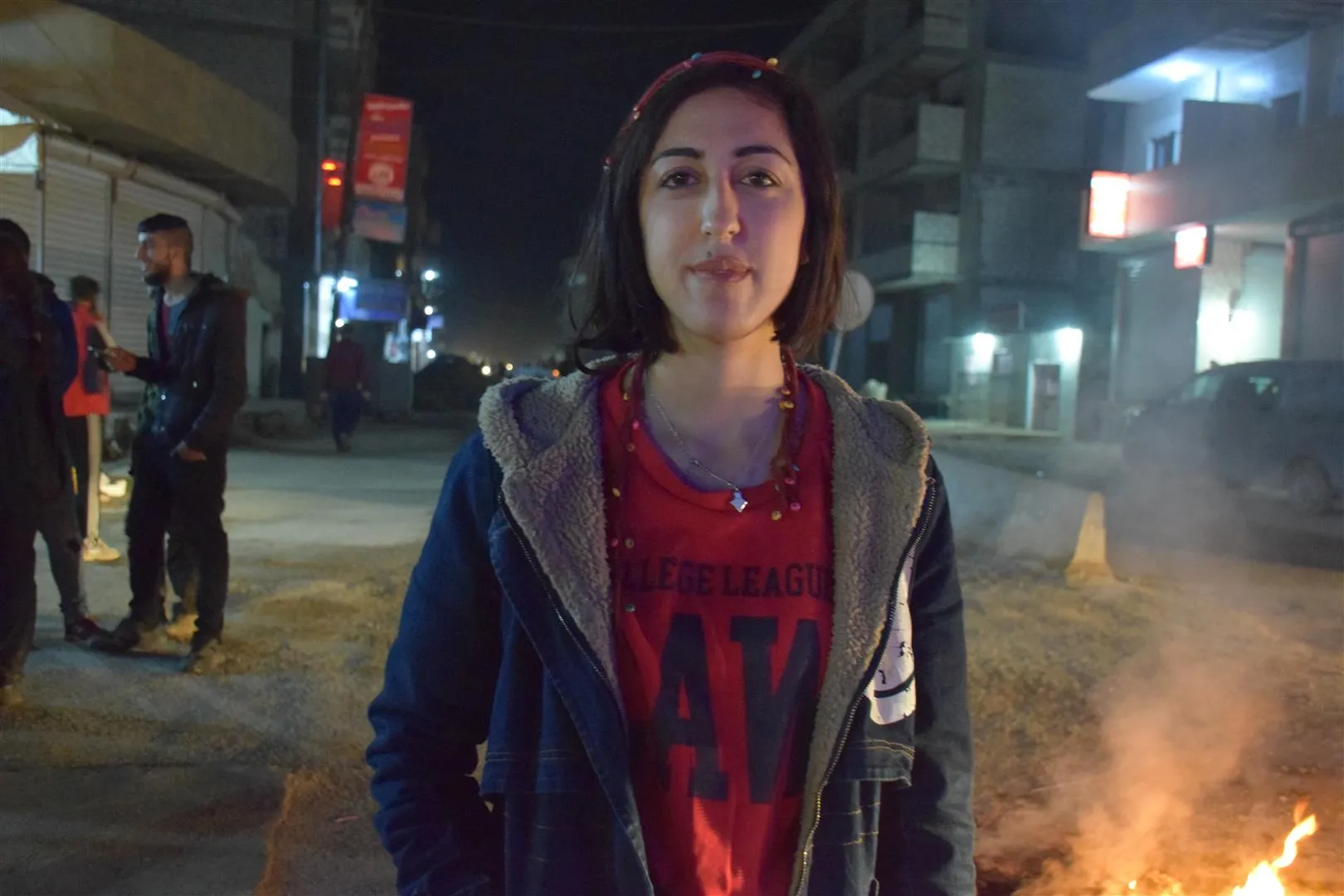 Jinên Ciwan li Hesekê meşek bi meşaleyan lidar xistin