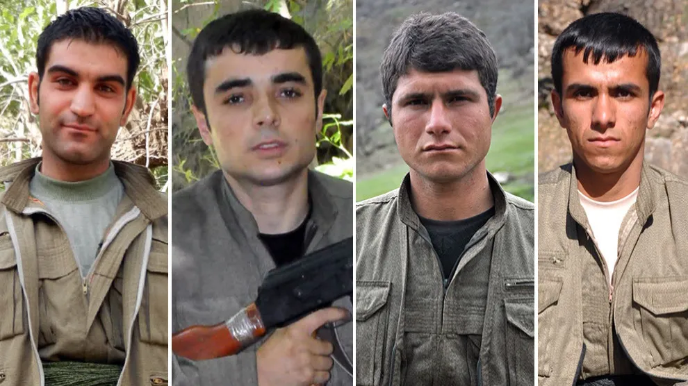 Nasnameyên 5 gerîlayên şehîd hatin eşkerekirin