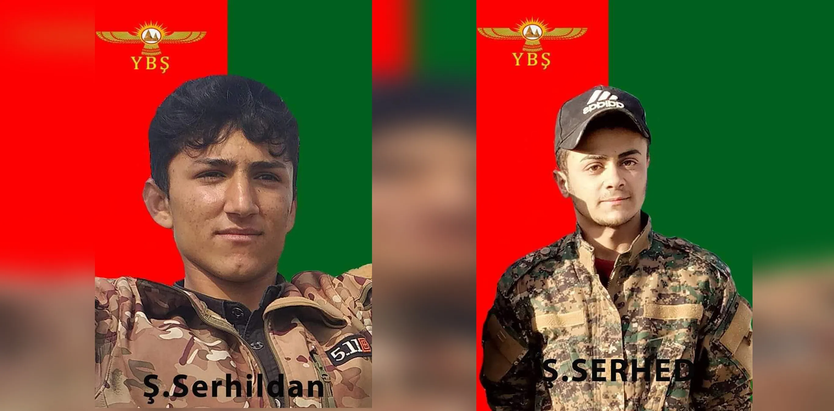 Nasnameyên 2 şehîdên YBŞ’ê hatin aşkerakirin