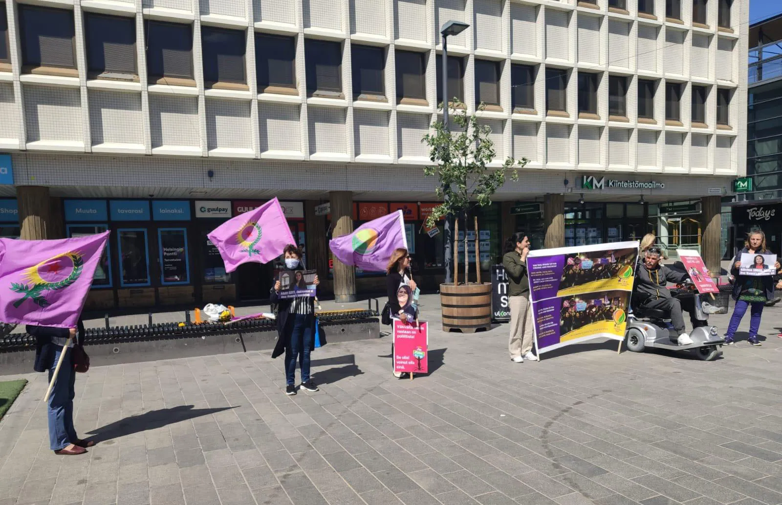 ​​​​​​​Li Fînlandiyayê li dijî tundiya li ser jinan çalakiyek protestoyî