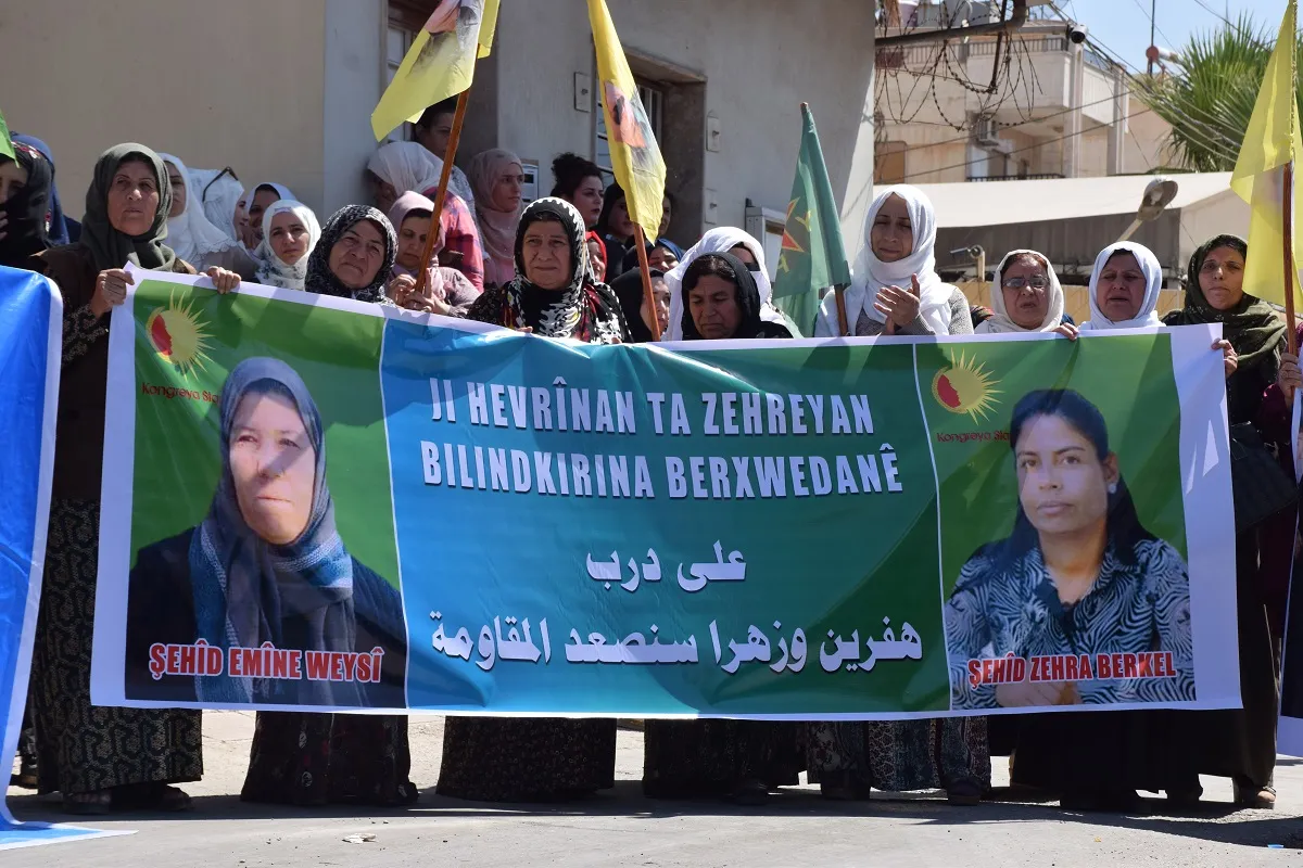 Jinên Qamişloyê bang li rêxistinên navneteweyî kir: Dewleta Tirk ceza bikin