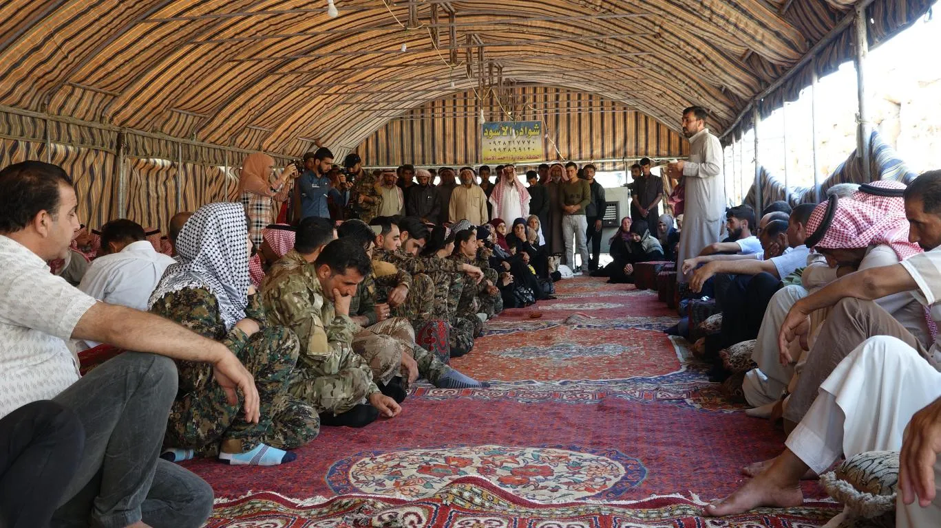 Şêniyên Tebqayê sersaxî ji malbata şehîd Mahir Iweyîd re xwest