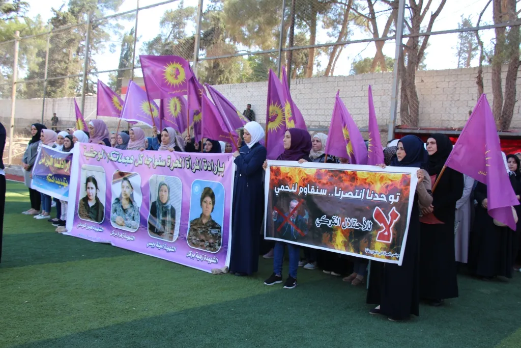 Li dijî sûcên dewleta Tirk ên li dijî jinan bertekên gel