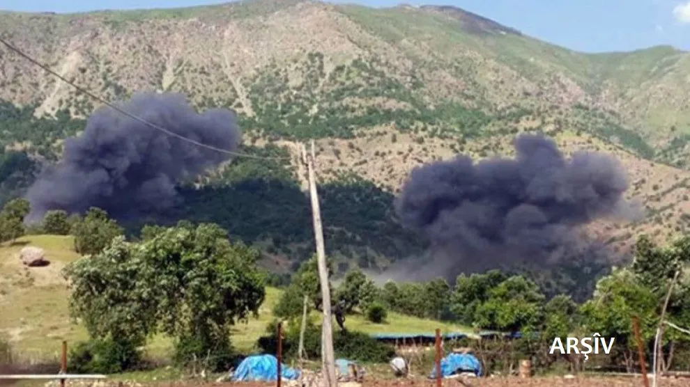 ​​​​​​​Balafirên dewleta Tirk bombe li gundên Dihok û Amêdiyê barand