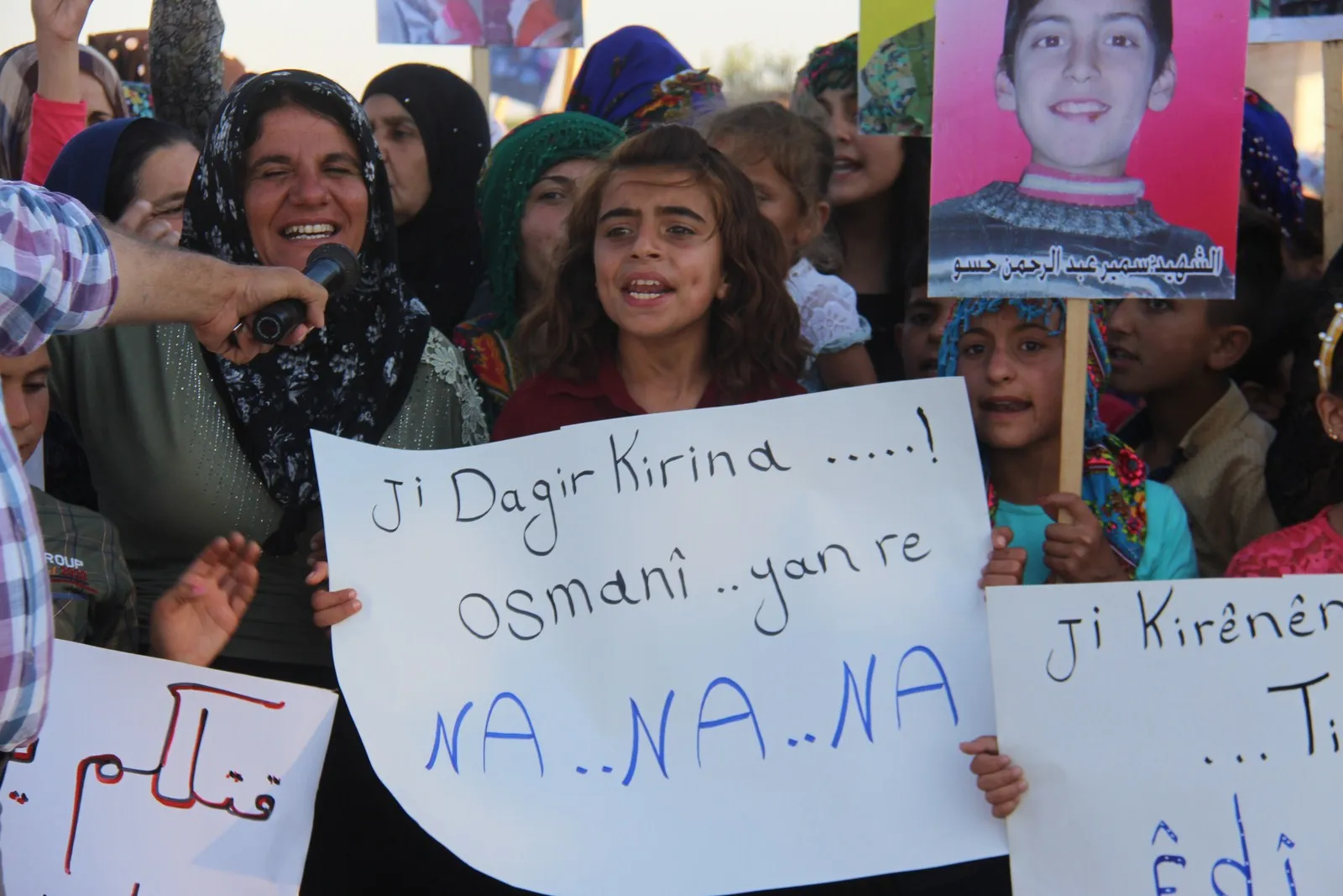 Êrişa dewleta Tirk a dagirker a li ser Kobanê li Şêrawayê hate şermezarkirin