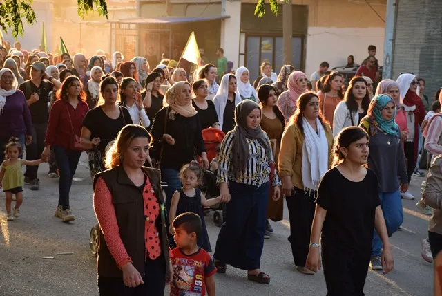 Li Amûdê û Hesekê berxwedana Heftanînê hate silavkirin