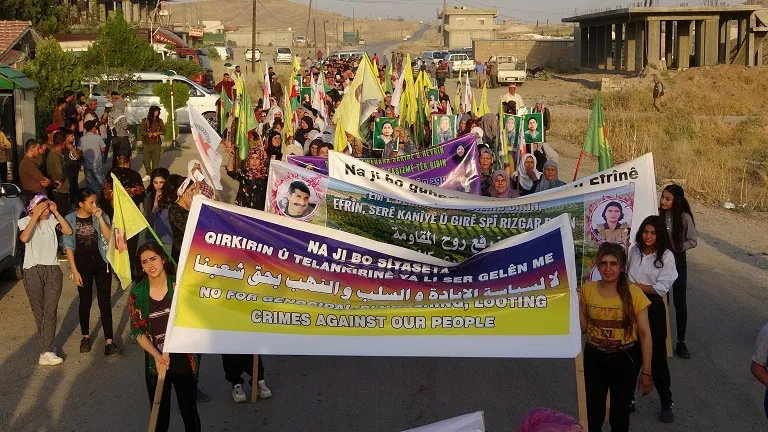 ​​​​​​​Li Koçerat û Tirbespiyê xwepêşandanên piştgiriya berxwedana Heftanînê