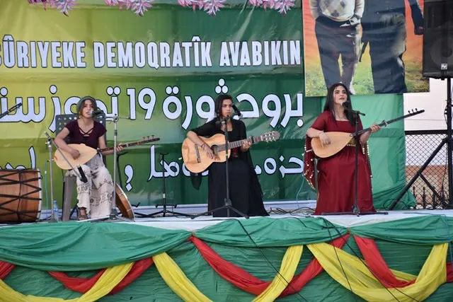 Li Bakur û Rojhilatê Sûriyê salvegera Şoreşa 19'ê Tîrmehê hate pîrozkirin