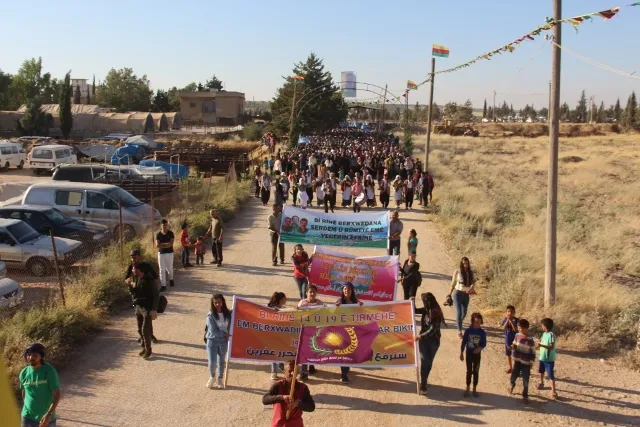 Li Bakur û Rojhilatê Sûriyê salvegera Şoreşa 19'ê Tîrmehê hate pîrozkirin