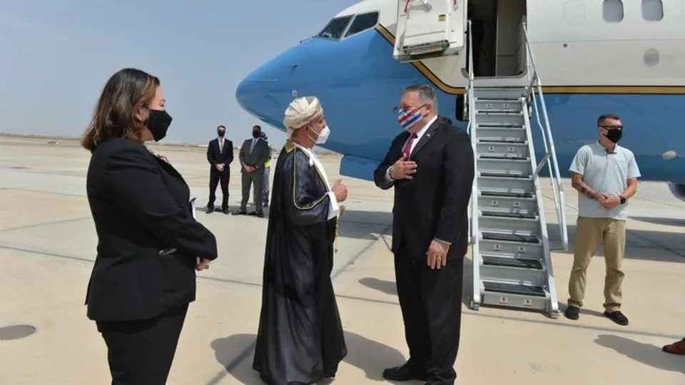 Pompeo di gera xwe ya li Rojhilata Navîn de li Umanê ye