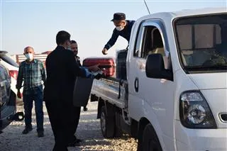 ​​​​​​​Desteya Tenduristiyê 5 PCR û 500 KIT ji Heyva Sor a Kurdistanê wergirt