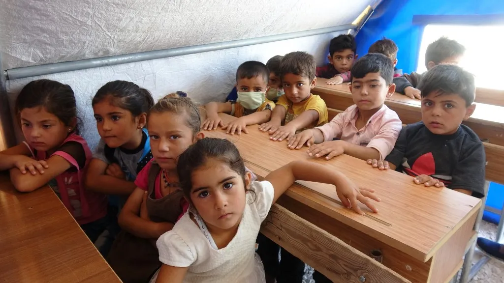 Hejmara xwendekaran li dibistana koçberên Girê Spî zêde ye