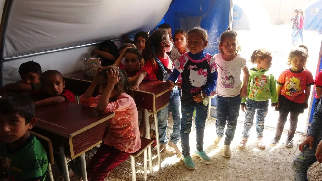 Hejmara xwendekaran li dibistana koçberên Girê Spî zêde ye