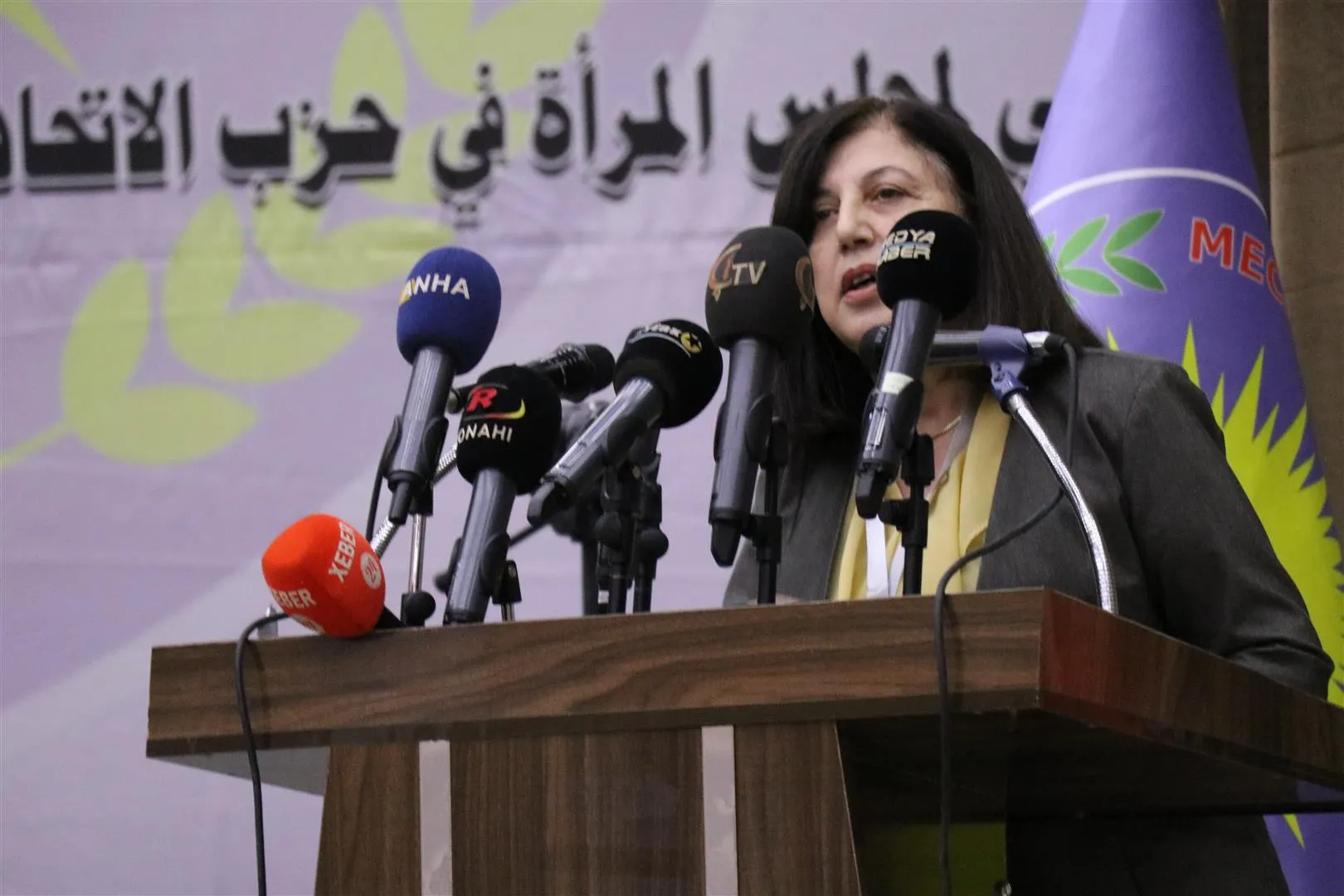 ‘Divê jin di siyasetê de bi berfirehî bixebitin da ku ji aloziyan re çareseriyan bibînin’