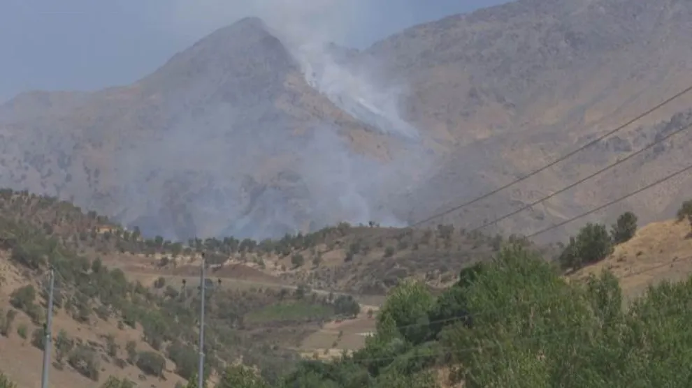 Artêşa Tirk bê navber Herêmên Parastinê yên Medyayê bombebaran dike