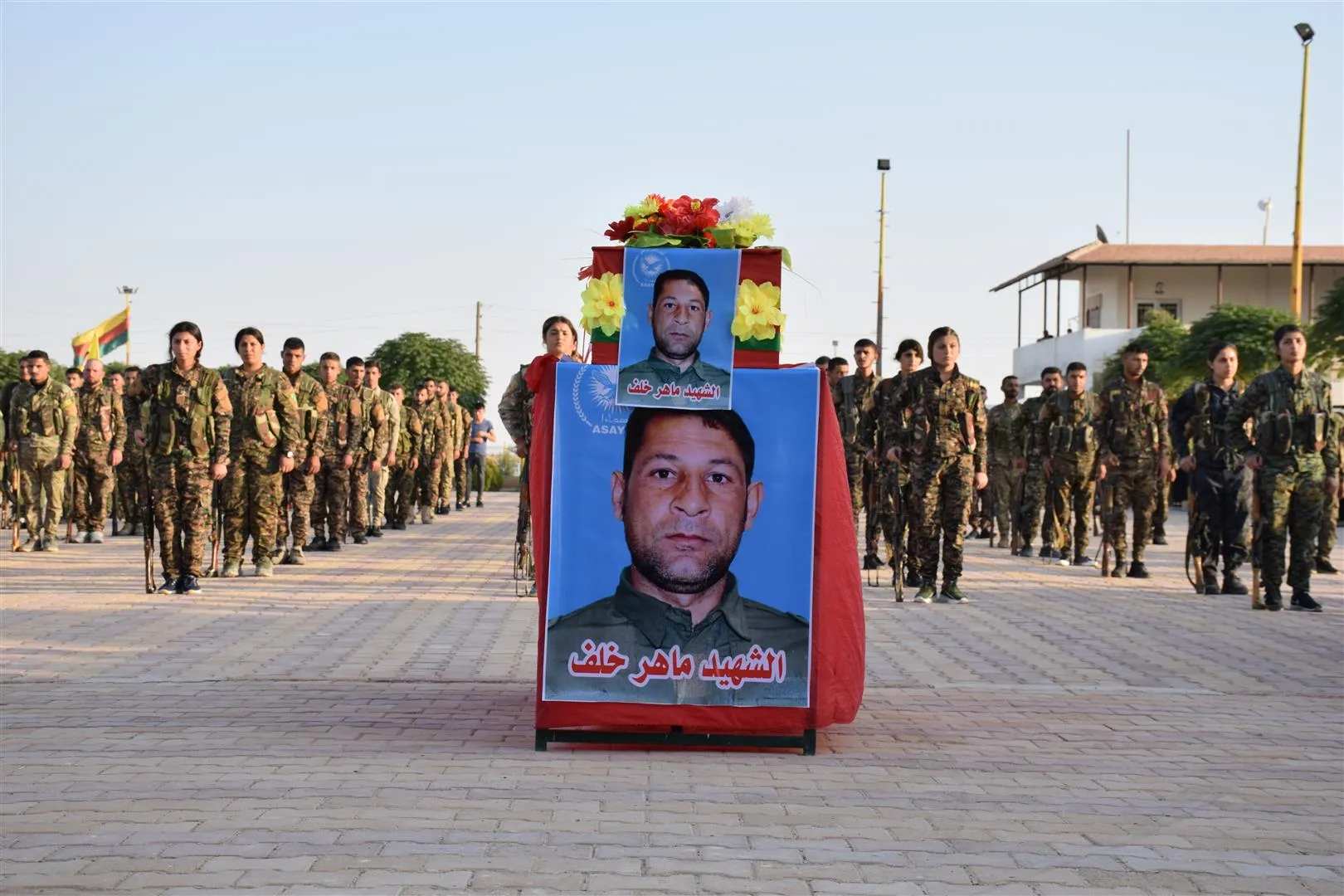 Cenazeyê şehîd El-Xelef li Hesekê hate veşartin