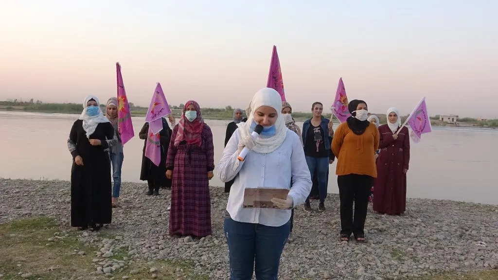 ​​​​​​​Jinan bo boneya Roja Aştiyê ya Cîhanê cangoriyên azadiyê bi bîr anîn