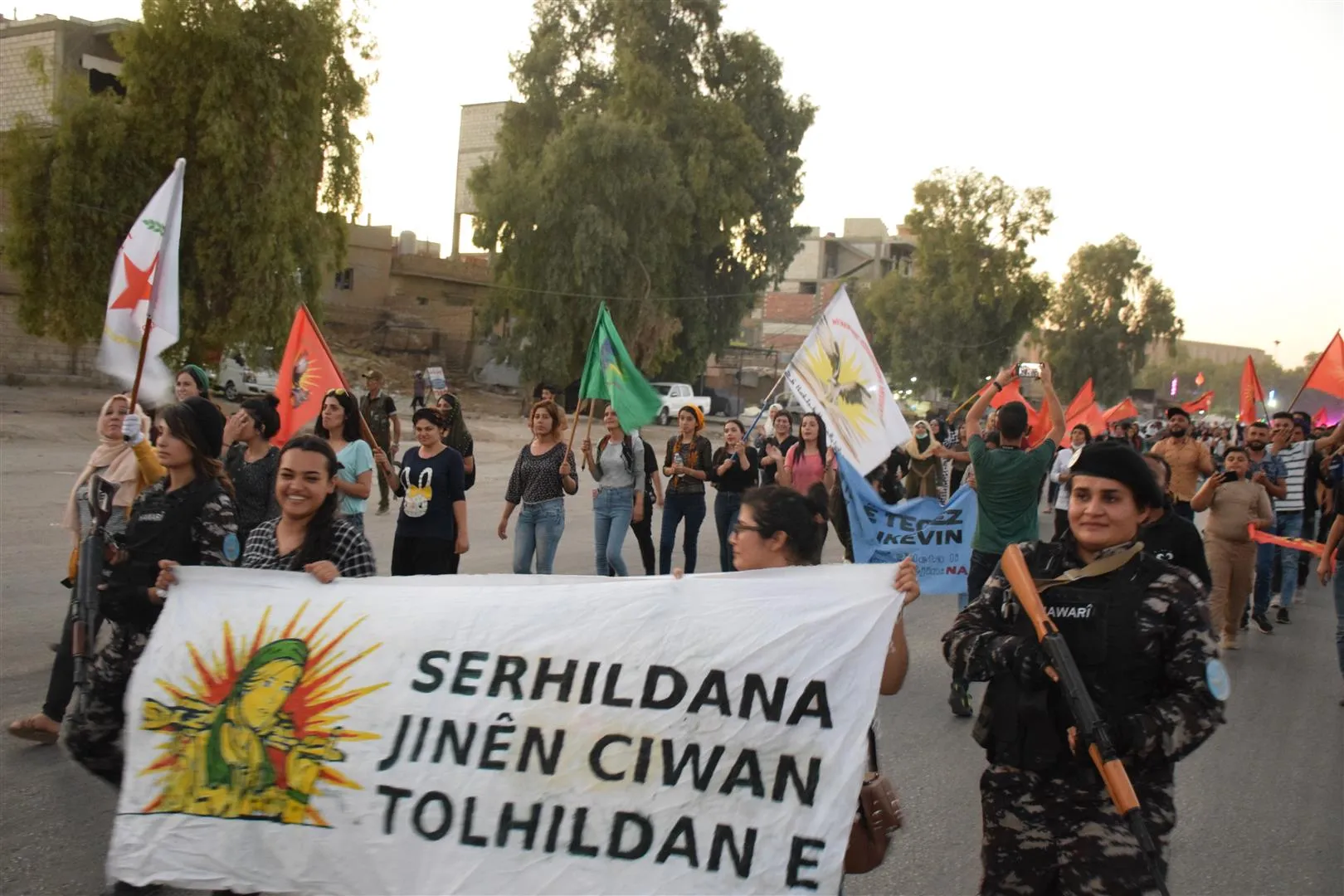 Ciwanên Hesekê li dijî êrişên dagirkeriyê daketin qadan