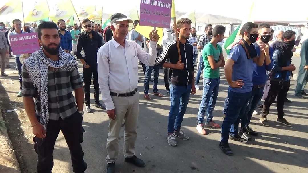 Şêniyên Til Birakê li dijî dagirkerî û tecrîdê meşiyan
