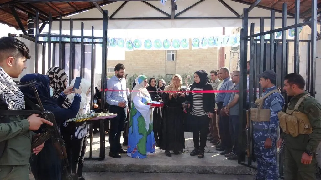 Ji bo salvegera şehîd Hevrîn …Li Reqayê baxçeyê Hevrîn Xelef hate vekirin