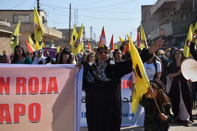 ​​​​​​​Şêniyên Qamişloyê: Rêber Ocalan sembola aştiyê ye