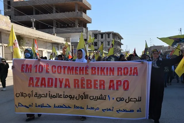 ​​​​​​​Şêniyên Qamişloyê: Rêber Ocalan sembola aştiyê ye
