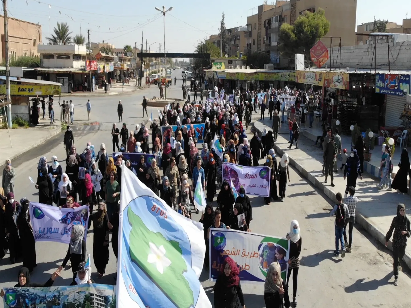 Partiya Pêşerojê ya Sûriyê li Reqa û Tebqayê çalakî li dar xistin