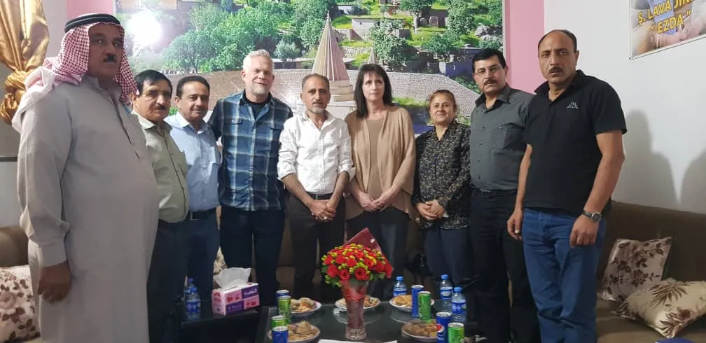 ​​​​​​​Komseriya Amerîkayê ya azadiya olan a navneteweyî hevdîtin bi nûnerên êzidiyan re pêk anî