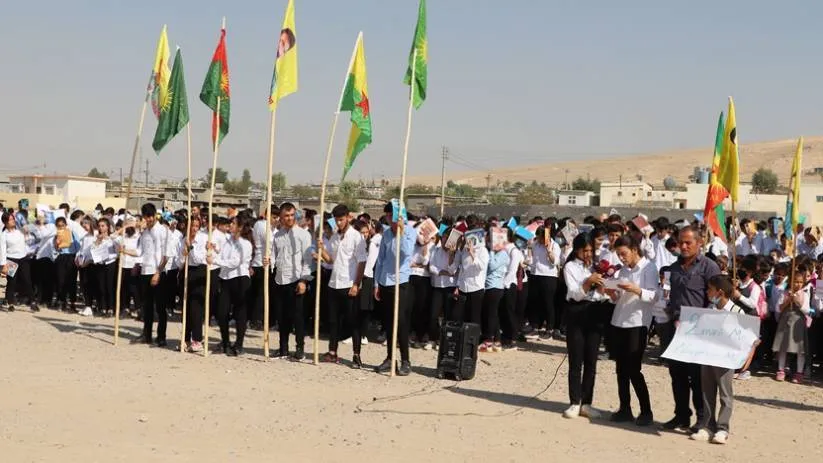 Xwandekarên Mexmûrê nerazîbûn nîşanî helwesta ENKS’ê dan