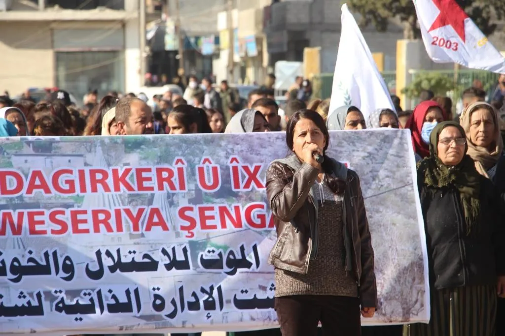 Şêniyên Kobanê piştgirî da Rêveberiya Xweser a Şengalê