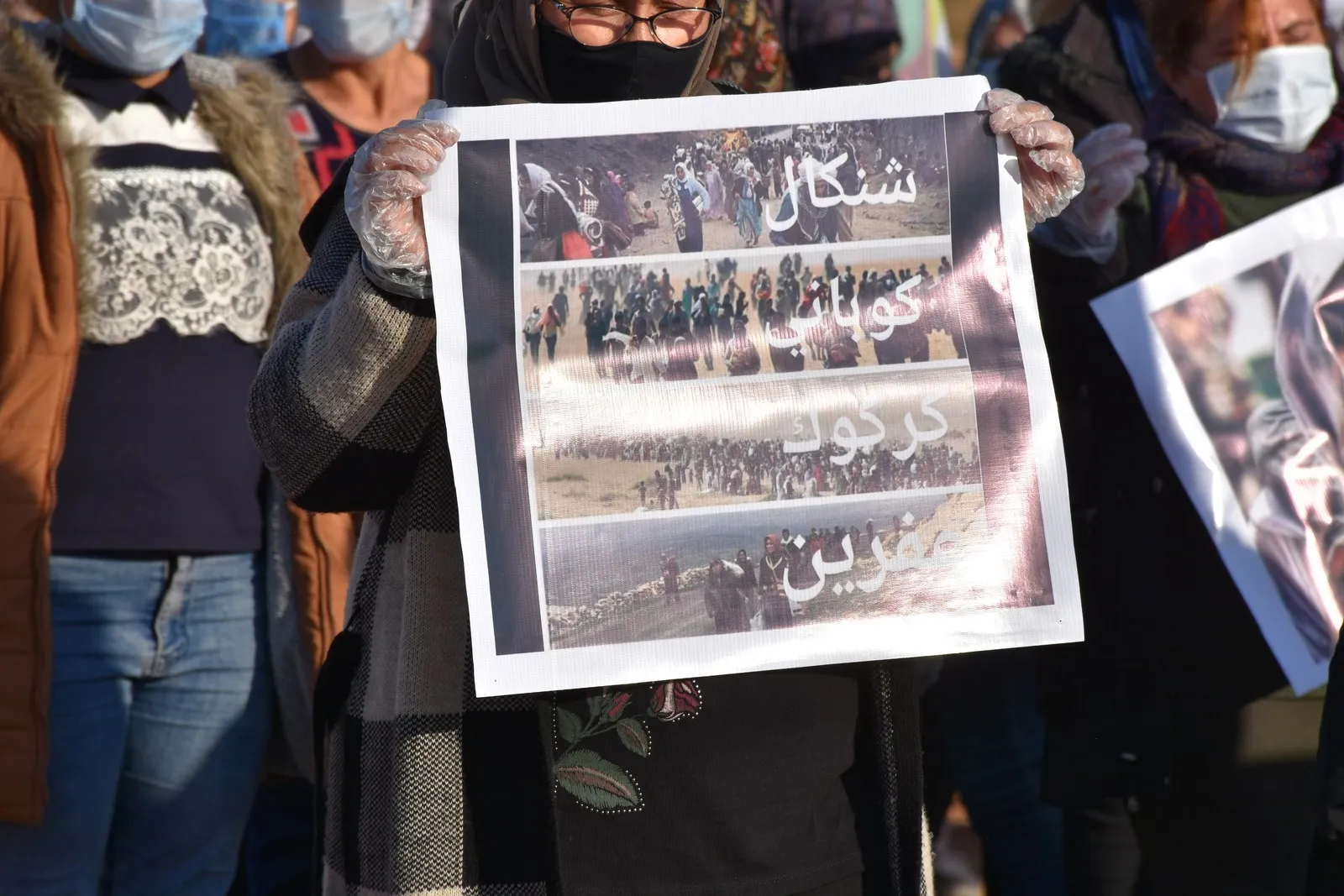 Şêniyên Efrînê li dijî peymana li ser Şengalê daketin qadan