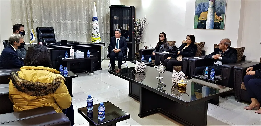 Şandeya belçîkî bi rayedarên Rêveberiya Xweser re hevdîtinek pêk anî