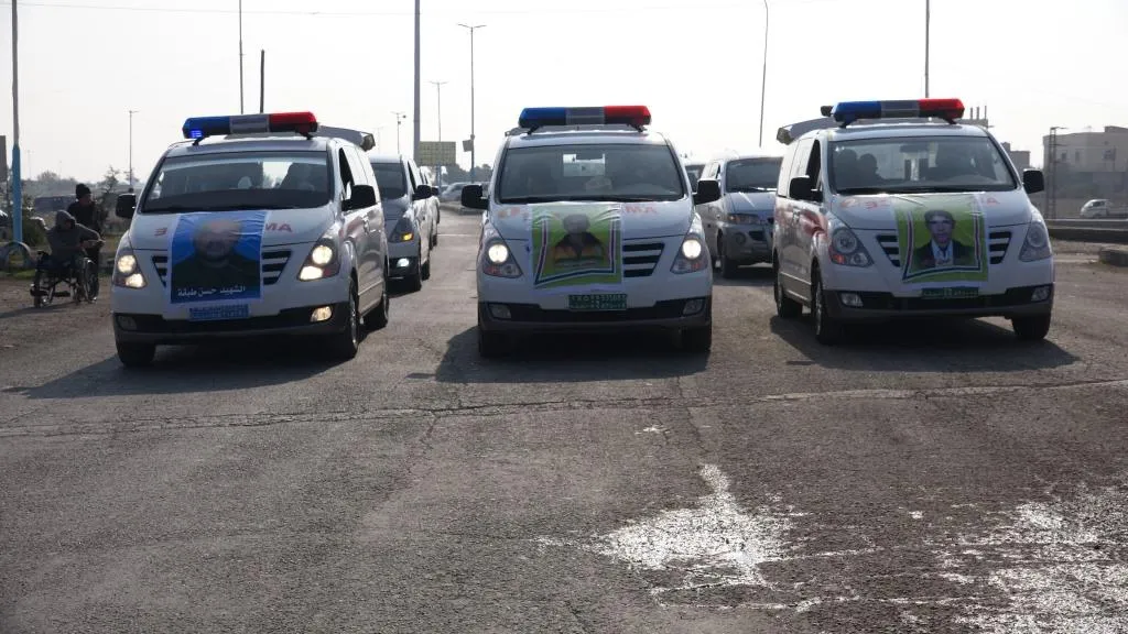 Cenazeyên 3 şehîdan ji Goristana Şehîdan a Tebqayê re hatin veguhastin