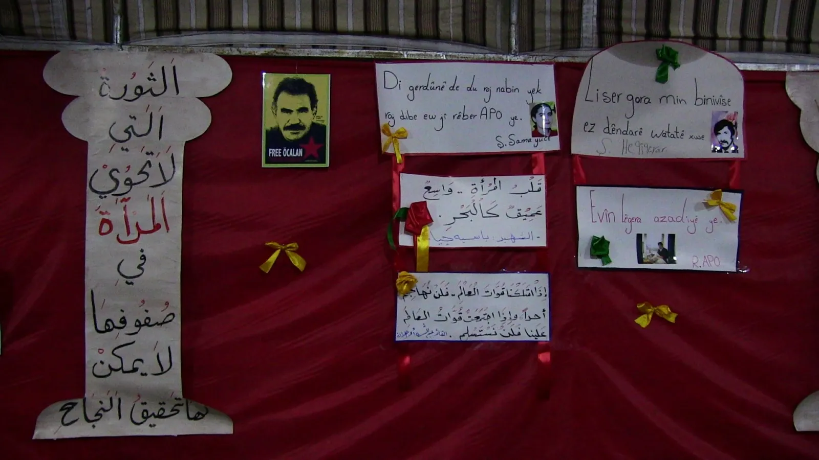Zarokên şehîdan pêşangeheke gotinên şehîdan û Ocalan organîze kir