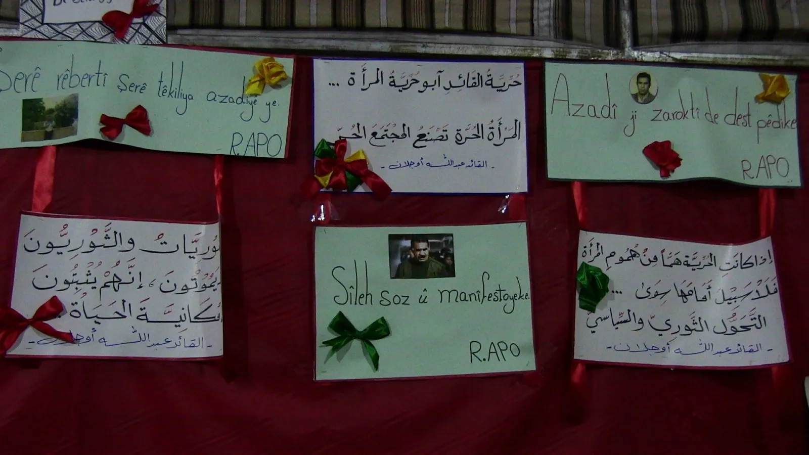 Zarokên şehîdan pêşangeheke gotinên şehîdan û Ocalan organîze kir