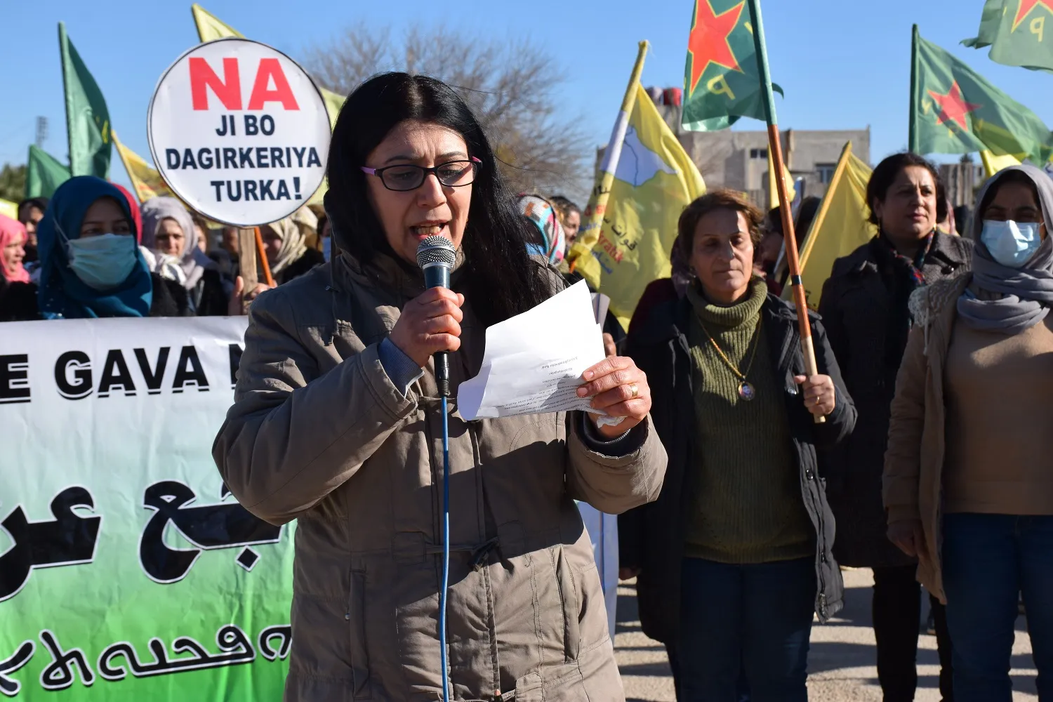 Li Eyn Îsa û Amûdê berxwedana QSD'ê hate silavkirin