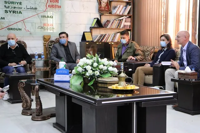 Şandeya Belçîka serdana Meclisa Rêveber a Cizîrê kir