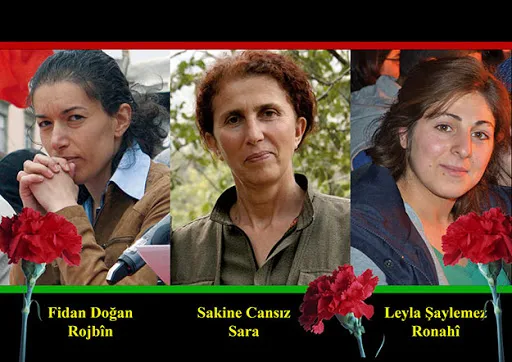 PAJK`ê şehîdên komkujiya Parîsê bi daxuyaniyekê bi bîr anîn