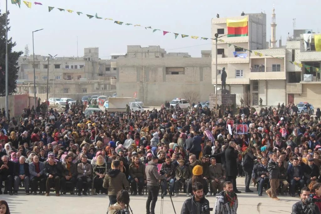 Li Kobanê salvegera rizgarkirina Kobanê bi şahiyekê hate pîrozkirin